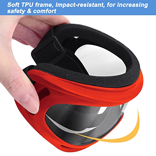 Pokonboy 4 Pack Protective Goggles Safety Glasses Eyewear Compatible With Nerf Guns For Kids Teens Game Battle (Red Blue) #TOP3