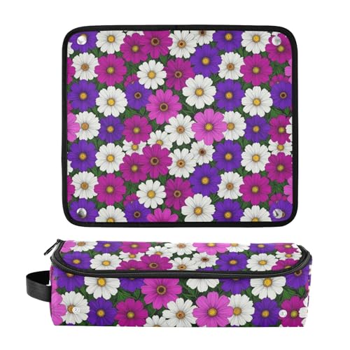 Bolsa organizadora de viaje para herramientas de cabello con almohadilla resistente al calor y diseño impermeable miniatura 3