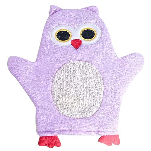 Kisangel Adorable Hooded Bath Towels for Boys and Girls Baby Bathing Gloves Bath Sponge Set for Boys Girls Random