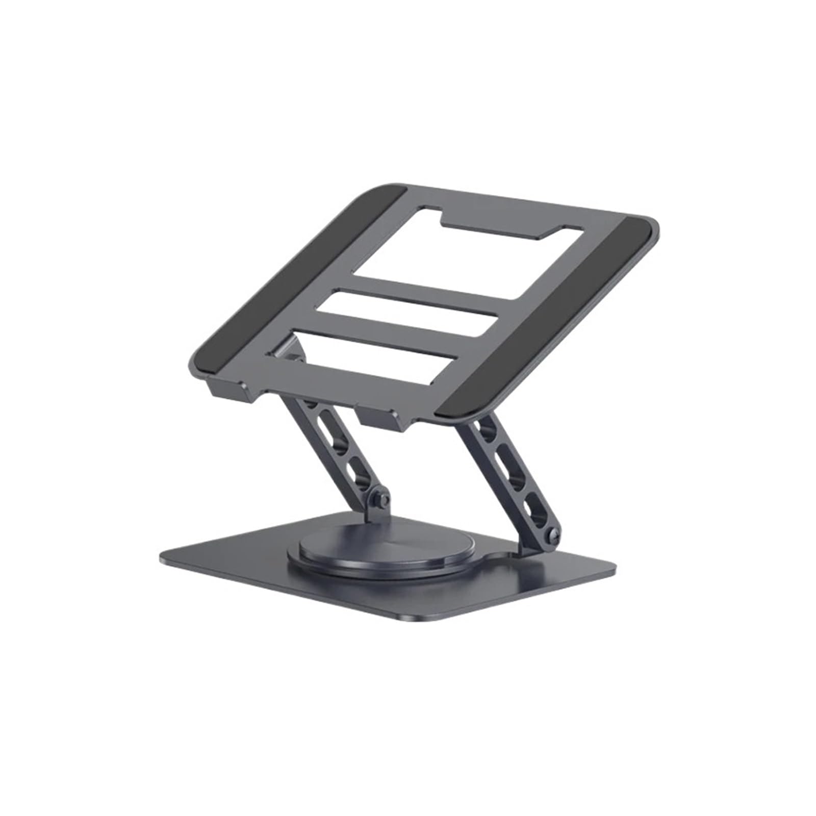 Accessorio for supporto da tavolo for notebook pieghevole Soporte pieghevole da tavolo regolabile in lega di alluminio girevole a 360 gradi(Silver)