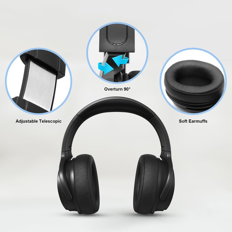 Casque filaire extra long pour TV et PC pour regarder la télévision pour personnes âgées avec contrôle du volume Casque filaire avec long cordon universel auxiliaire 3,5 mm Audio (3,5 m)