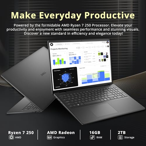 Dell portátil 16" FHD+ táctil Ryzen 7 16GB 2TB miniatura 3