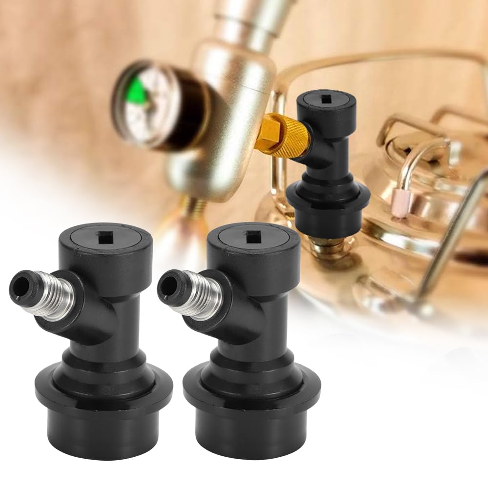 Kit de déconnexion à bille, 2pcs 1/4" Ball Lock MFL Gas&Liquid Beer Keg Disconnects Set pour connecteurs de liquide Homebrew Beer Soda Keg