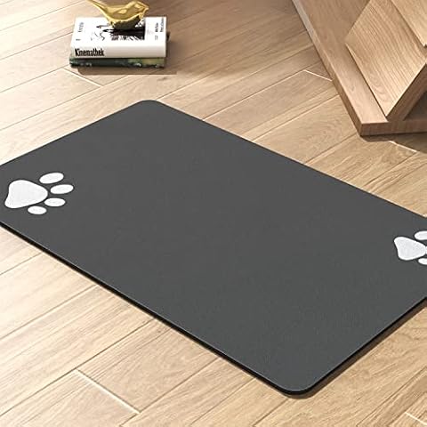 Pet Feeding Mat-Absorbent Dog Mat for Food and Water Bowl-No Stains Quick Dry Dog Water Dispenser Mat-Dog Accessories Pet Supplies-Dog Water Bowl for Messy Drinkers Cover