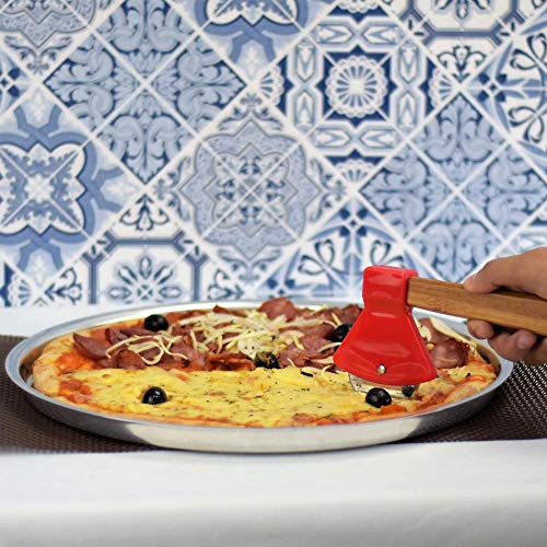 Cortador De Pizza Machadinha Com Cabo De Madeira