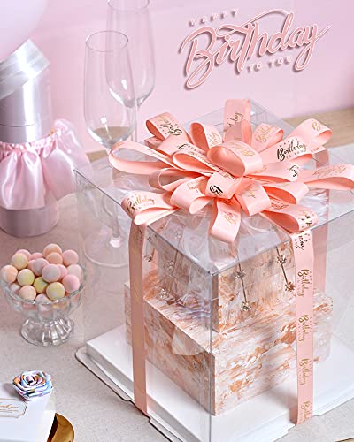 10 Yard Verjaardagscadeau inpaklint Bronzing en bedrukking decoratief lint Linten Voor Geschenken Wrap Craft Stof… - Image 3