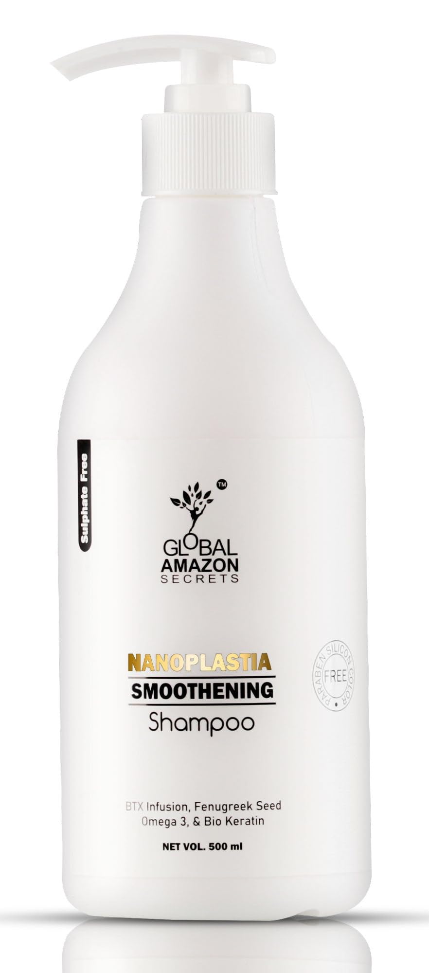 nanoplastia smoothening shampoo 500Ml | BTX Infusion, Fenugreek Seed, Omega-3 & Bio Keratin