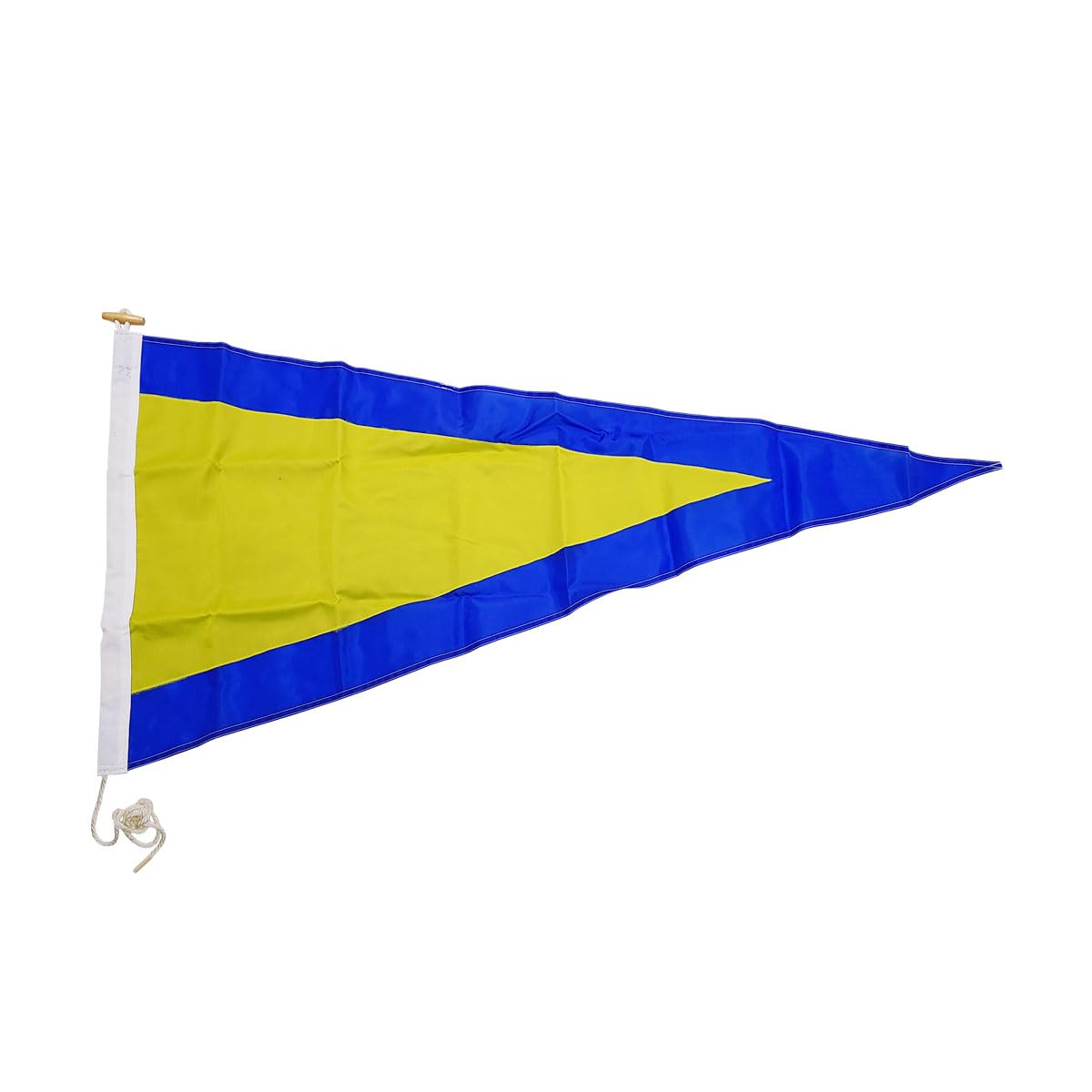 Flag and Banner International Signal Flag - Nautical Flag | Double Stitched, Durable Hardware | Made in USA - No. 0 1st Substitute Nylon Pennant with Rope and Toggle