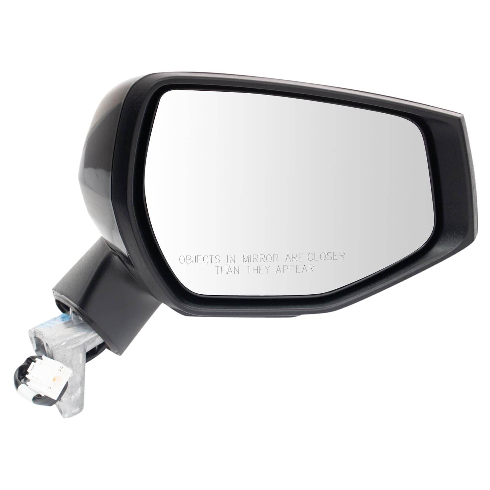 Amazon.com: TRQ Passenger Side Power Mirror Smooth Black Paint to