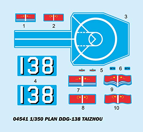 Maquette de bateau Trumpeter 04541 DDG 138 Taizhou kit de construction militaire