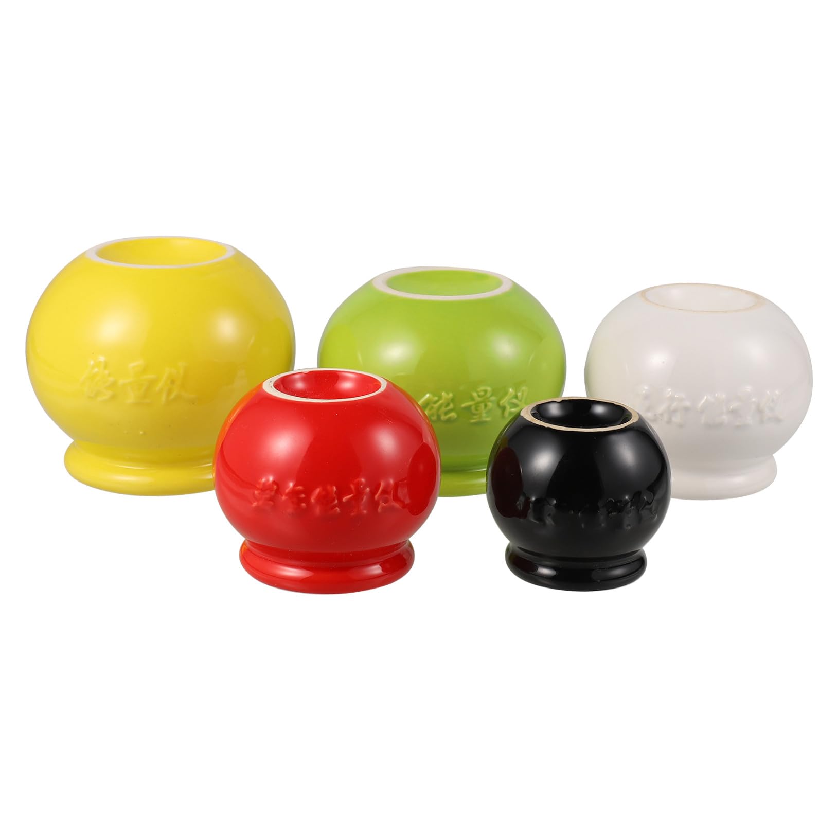 Anneome 5 Szt. Częściowy Ceramicznych Urządzeń Do Terapii Bańkami Kolorowe Narzędzia Do Masażu Próżniowego z Ergonomicznym Uchwytem i Przenośne Bezpieczne Użytku i Podróży