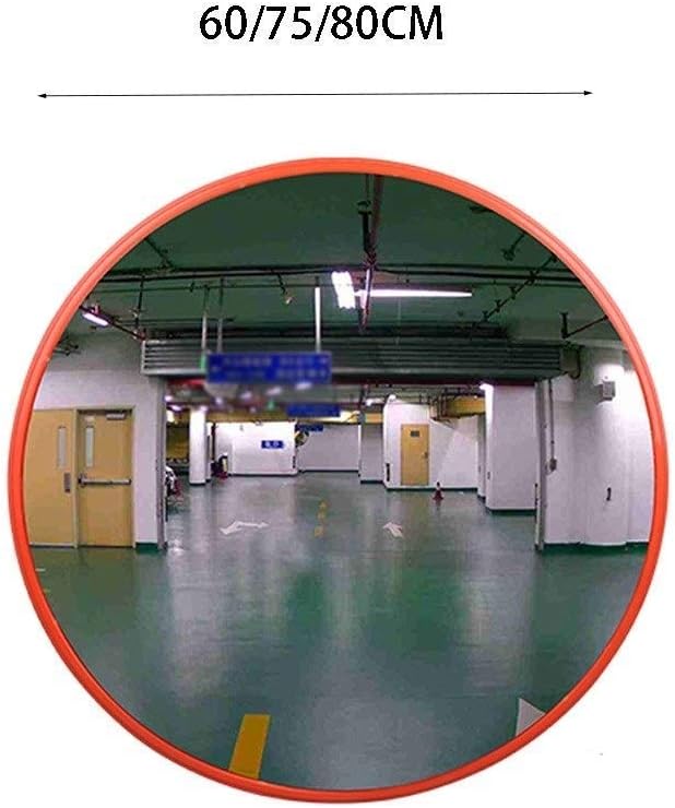 65CM / 75CM / 80CM Convex Garage Mirror, shatterproof PC Traffic Mirror for Traffic Safety and Storage Security with Anti-Theft Mirror(75CM)