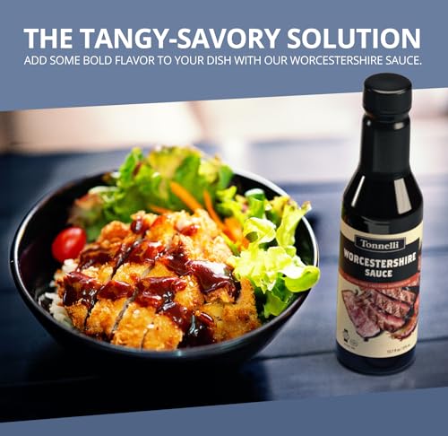 Haddar Tonnelli Vegan Friendly Worcestershire Sauce 12.7Oz | Vegan, Fish Free, Gluten Free, Kosher thumb #1