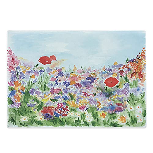 Ambesonne Watercolor Flower Cutting Board, Floral Summer Garden Grass and Blooms Love Illustration Print, Decorative Tempered Glass Cutting and Serving Board, Large Size, Red Green Ambesonne Watercolor Flower Cutting Board, Floral Summer Garden Grass and Blooms Love Illustration Print, Decorative Tempered Glass Cutting and Serving Board, Large Size, Red Green