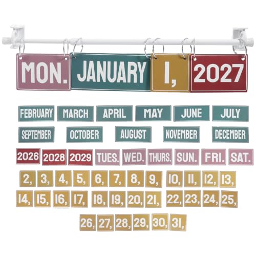 Calendario de tarjetas PRETYZOOM 2026-2029 autoadhesivo para oficina y colegios