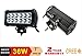 Produktbild Pack 2 x 17,8 cm 36 W CREE LED KFZ-Arbeit Licht Scheinwerfer Pure weiß Spot Beam Bar IP68 6500 K DC 932 V 3060lumens Off Road Boot 4 WD ATV Truck fahren Scheinwerfer