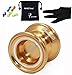 Produktbild MAGICYOYO N6 Magistrate JoJo Unresponsive für Kinder der Fortgeschrittene Magic Yoyo Metall Jo-jo mit Handschuhbeutel 5 Saiten, Golden