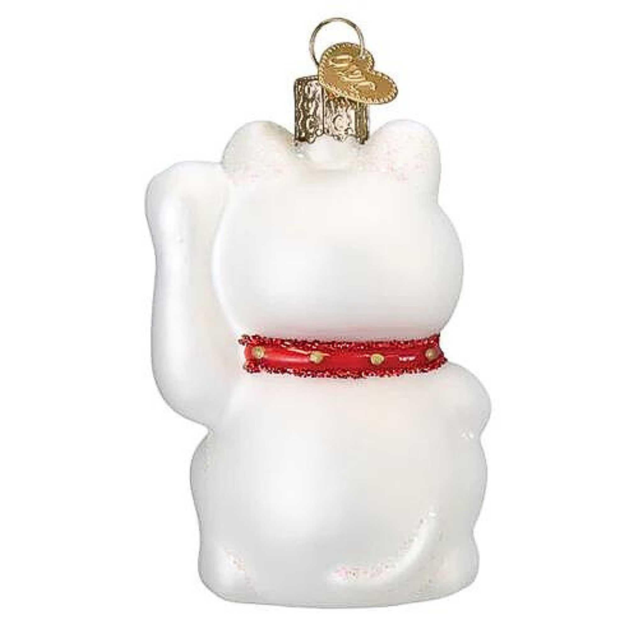 Old World Christmas - Decoración de Cristal para Colgar en Forma de Gato