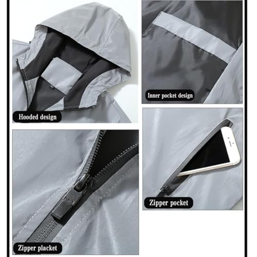 Chromashift Reflective Windbreaker – Daily Wear,Night Runs,Rides Color-Shifting,Windproof and Waterproof,for Man Women3