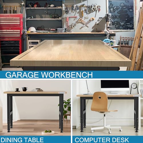 Établi robuste réglable 120 cm : fini le mal de dos au garage