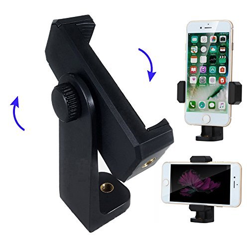 Image of Shahn Camera Stand Clip Bracket Holder Tripod Monopod Mount Adapter for Mobile Phone (Vertical Small Holder)