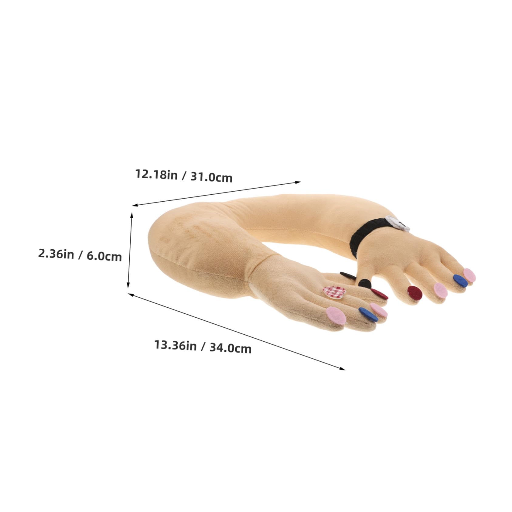 ERINGOGO Almohada Ergonómica de Viaje Forma de Mano Cojín U Portátil para Avión y Coche Accesorio Compacto y para Descanso y Soporte Cervical