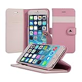iPhone 6S Plus Case, AceAbove iPhone 6S Plus wallet case [Pink] - Premium PU Leather Wallet Cover with [Card Slots] and [Stand] Function for Apple iPhone 6 Plus (2014) / iPhone 6S Plus (2015)