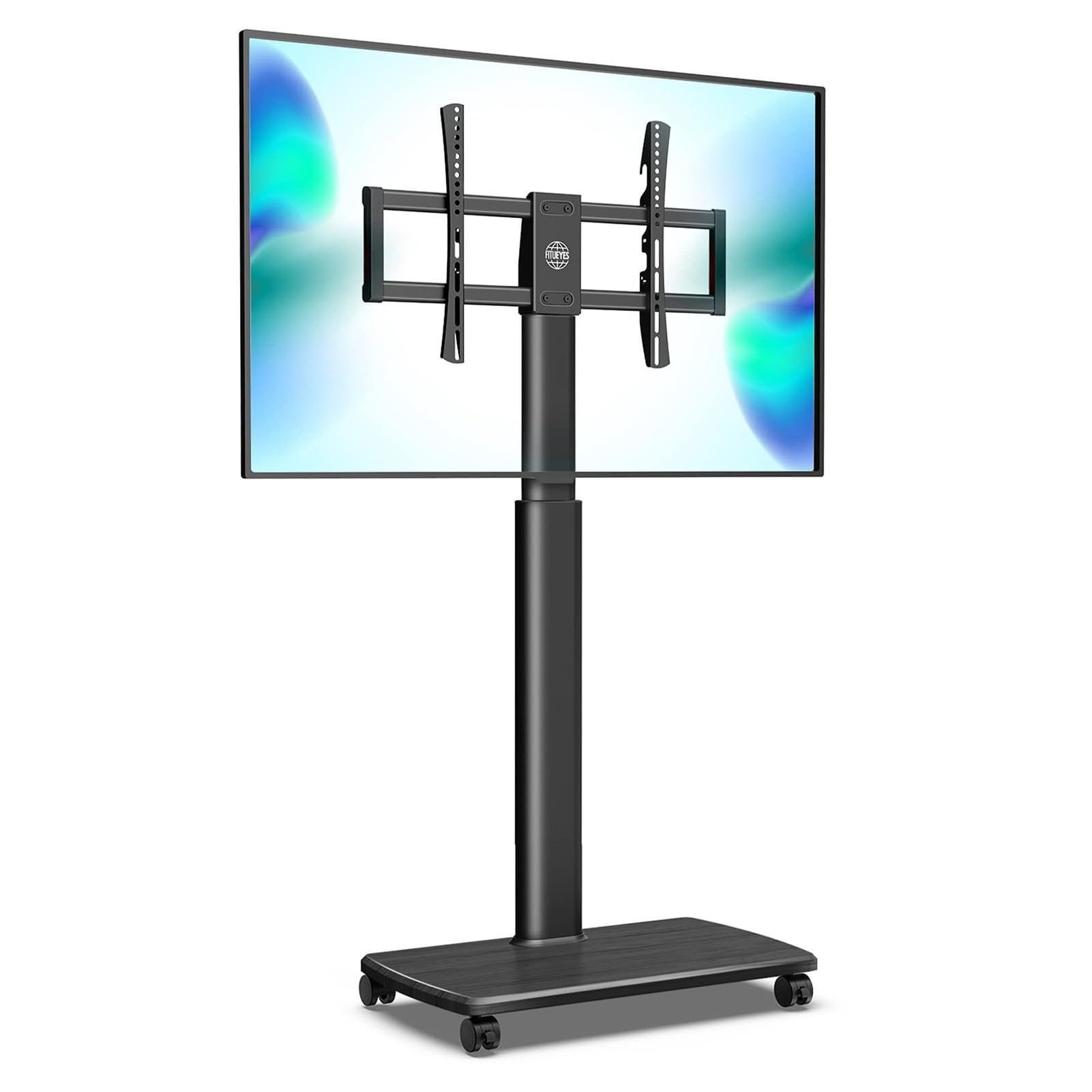 Support de Sol Portable pour téléviseur - Support Universel à roulettes, Chariot pour téléviseurs de 37 à 70 Pouces, Hauteur réglable pour Chambre, extérieur, Petit,B-1270-1470mm