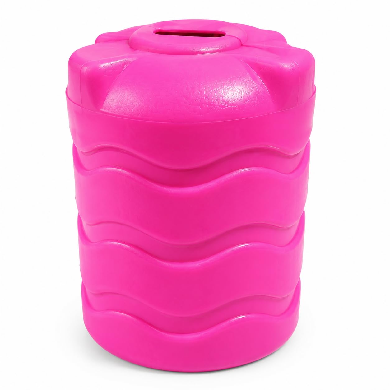 Piggy Bank for Kids Plastic Coin Money Savings Box Pink Pack of 2 | Compact 13x10x10 cm, Coin Slot on Top, Space Saving Design, For Tables & Shelves, Children's Savings-image-47
