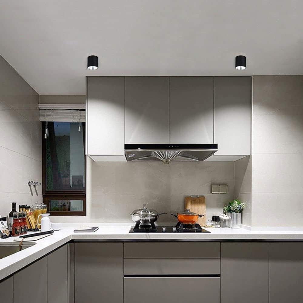 Spotlight, Led Ceiling Spotlight Surface Mounted Accent Spot Light, Ip65 Bathroom Wall Spot Lighting Fixture, Modern Ceiling Spotlights for Bath Balcony Corridor Bath