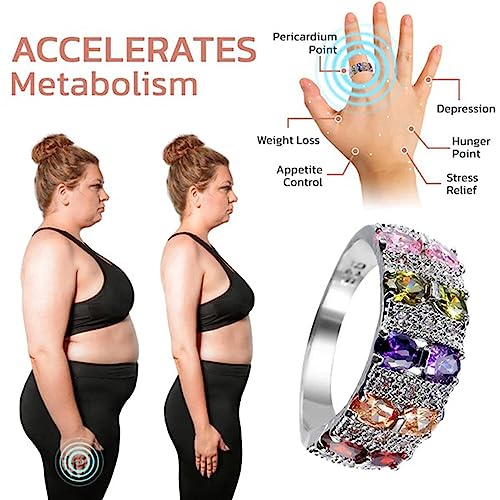 SparkleGem Twisty Detoxing Ring,Moissanite Magnetology Lymphvity Ring,Engagement and Wedding Ring3