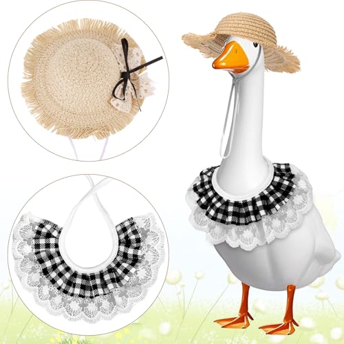 Ropa para gansos de verano y otoño con sombrero y babero miniatura 3