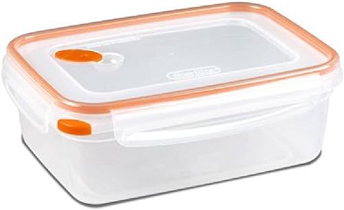 STERILITE Contenedores de almacenamiento de alimentos, 8.3 tazas, naranja