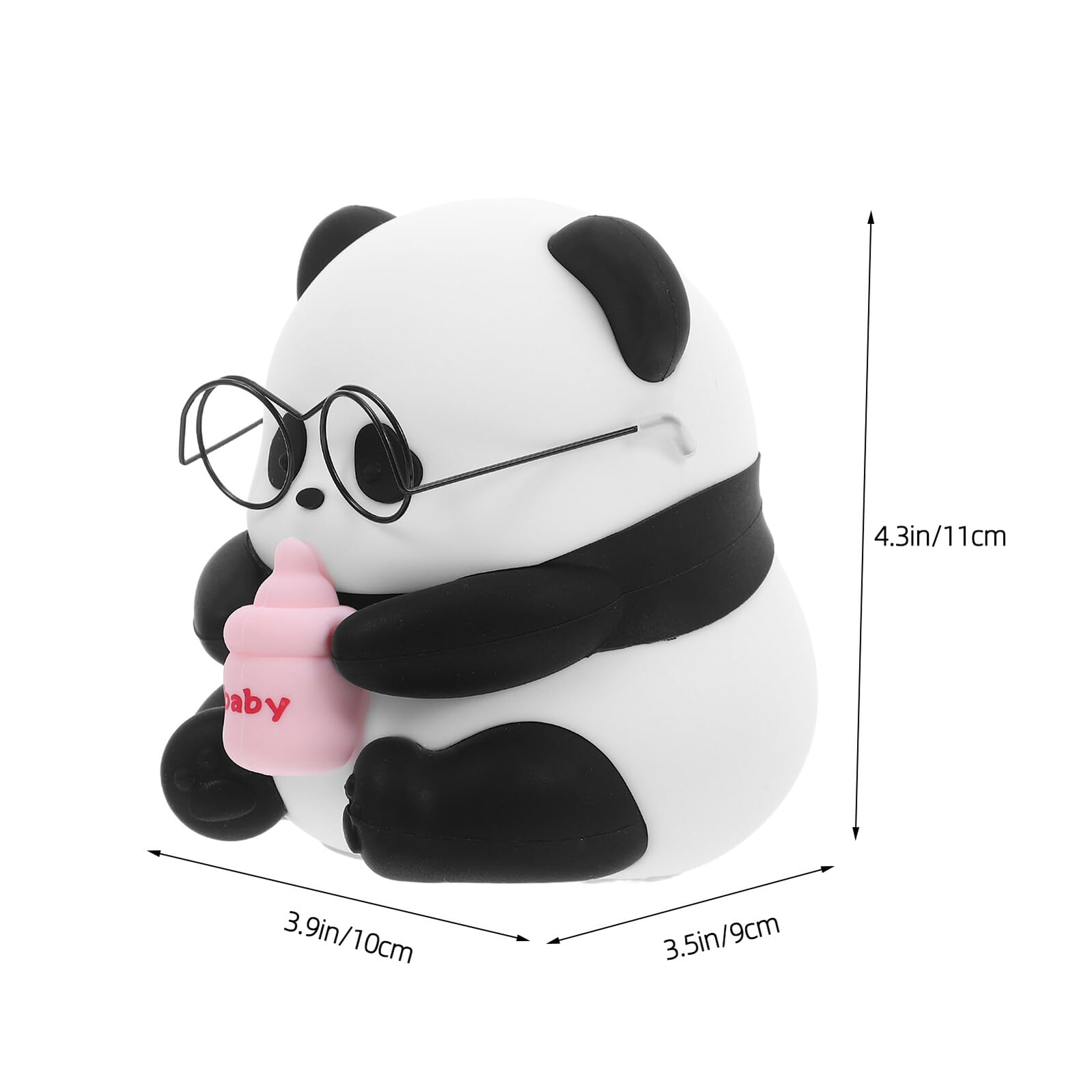 Homoyoyo Infantil Panda de Silicona Recargable Lámpara Portátil para Dormitorio Bebés Luz Segura y para Guardería