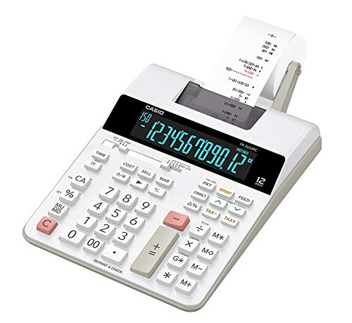 Casio FR2650RC-B-DC, Calculadora de Impressão, 12 Dígitos, Printer, 2 Cores Bivolt, Multicor