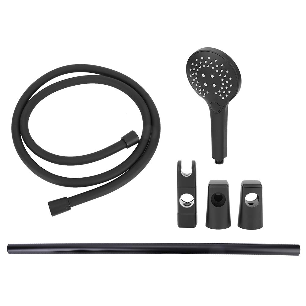 Fafeicy de Ducha de Lluvia con Rociador Manual y Barra Deslizante Ajustable