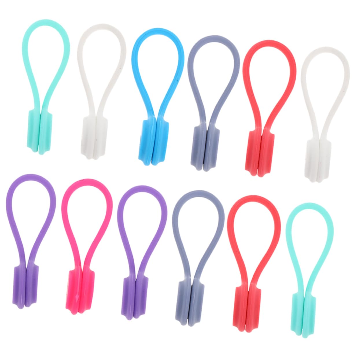 3 Ensembles Organiseur De Câbles Silicone De Rangement Pour Câbles De Données Écouteurs Et Accessoires Pratique Pour Bureau Rangé Couleur Aléatoire Pièces * 3