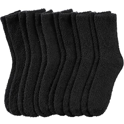 Image of DYW Mens Fuzzy Slipper Socks Super Soft Cozy Fluffy Winter Warm Sleeping Socks