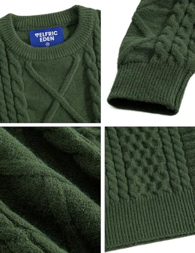 Image of Aelfric Eden Oversized Knit Sweater Solid Vintage Pullover Sweater Unisex Woven Crewneck Knitted Tops