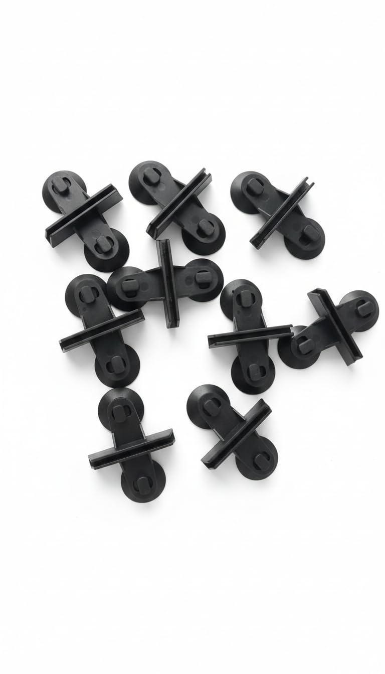 Fishtank Pro Glass Divider – High Clarity & Adjustable Fit – Best for Freshwater and Saltwater Aquariums packof 5 (Black) (Black)