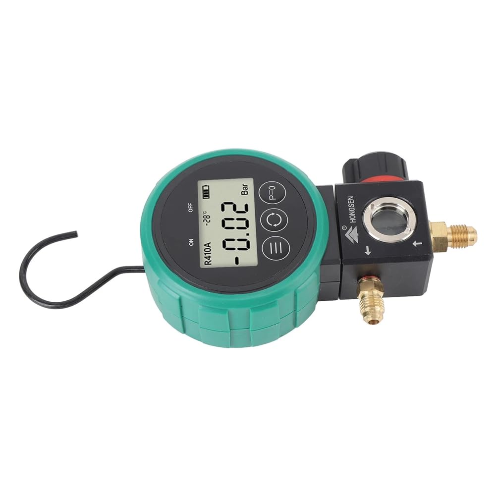 Medidor Digital de HVAC con Apagado Temporizado, Volante Ergonómico, Probador de Vacuómetro HVAC Estable y Multifuncional.