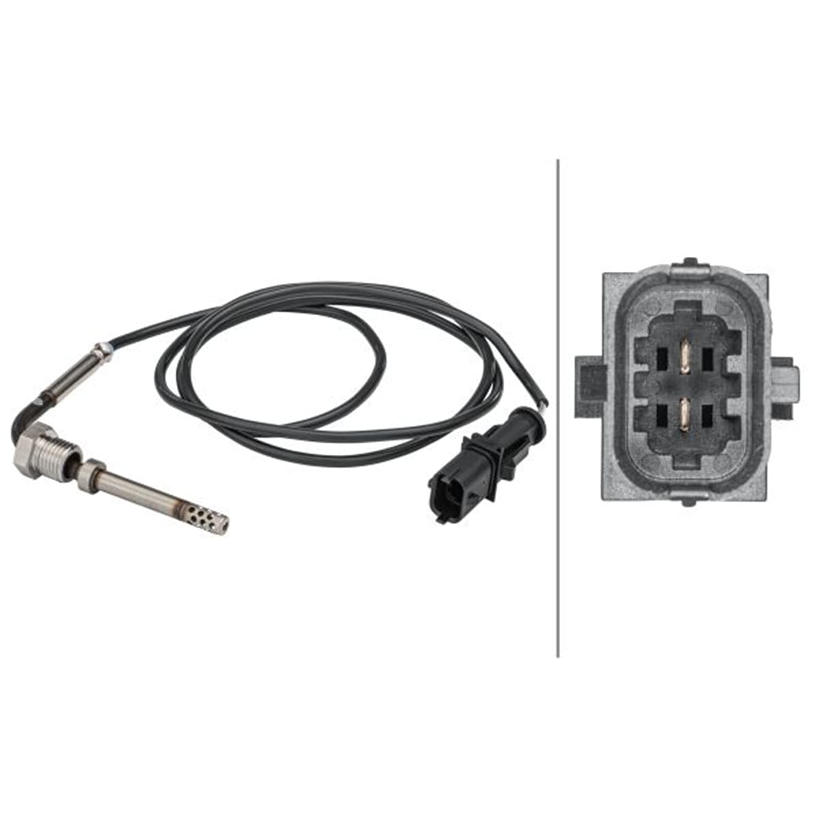 HELLA 6PT 358 181-491 Sensore, temperatura gas di scarico - connettore a 2 poli