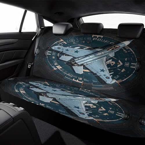 Funda asiento trasero coche Air Force protectora elástica universal 6