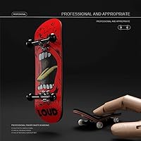 Vista 3 de Lently Diapasones de madera, mini diapasones, 99mmL* 29mmW (Big Mouth Cute Dragon) (llama roja)