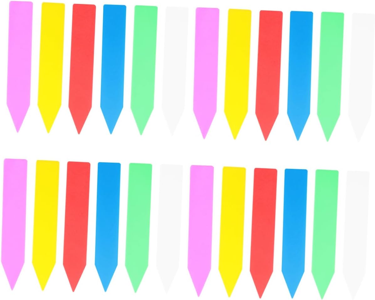 600pcs Waterproof Plant Labels Garden Markers Plastic Plant Tags for Outdoor Nursery Flower Pots Multi-Color 10x1.8cm Sturdy Garden Stake Signs