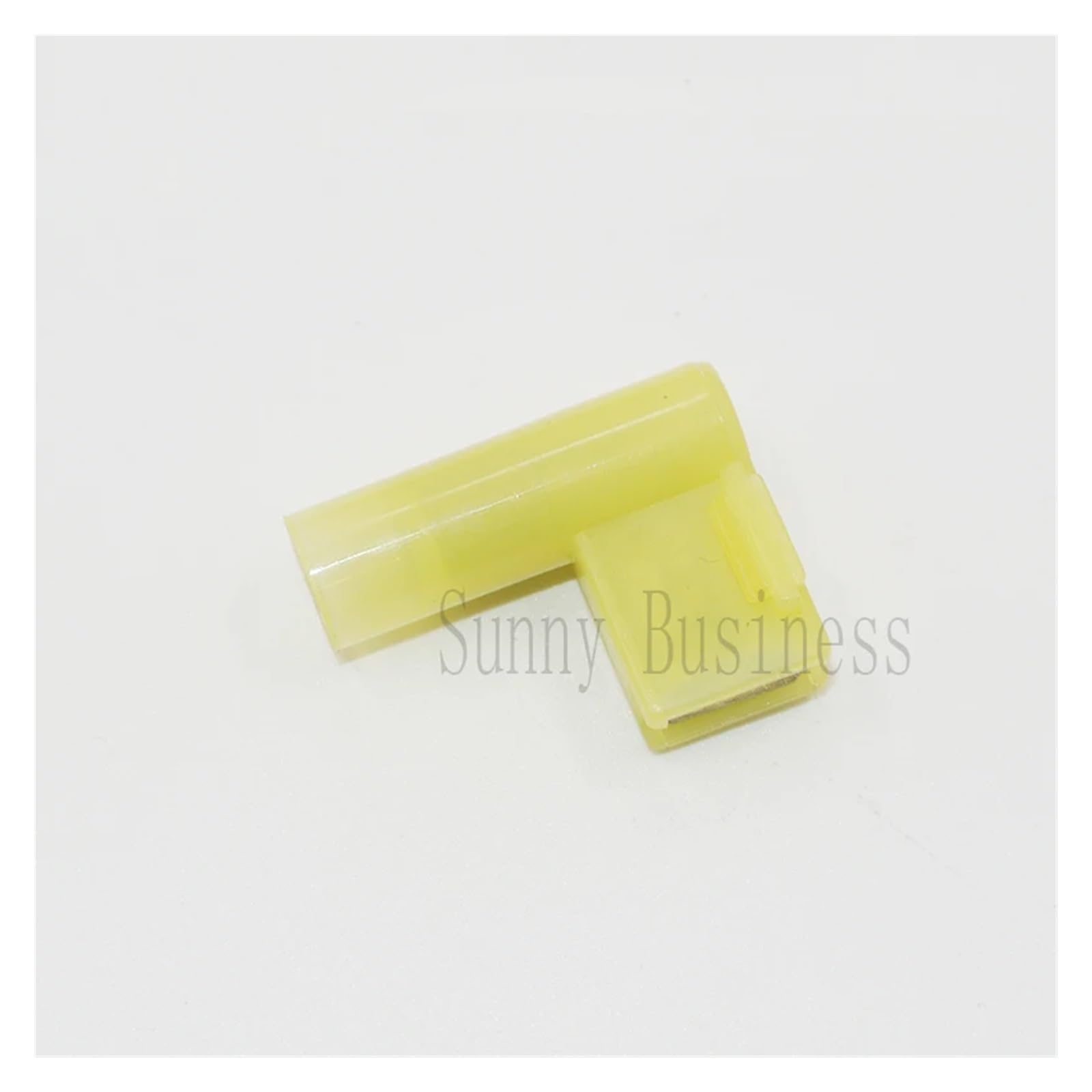500pcs FLDNY5.5-250 Yellow Flag Female Terminal Insulated Flag 6.3 Right Angle Crimp Terminals