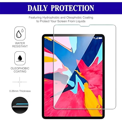 Image of Tempered Glass for iPad Pro 12.9 inch (2022 /2021 /2020 /2018) Screen Protector Guard for iPad Pro 12.9 Inch Tablet - 1 Pack