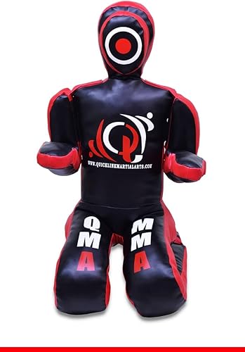 Maniquí brasileño MMA en posición sentada, equipo de entrenamiento para el hogar, gimnasio, kickboxing, lucha libre, juudo, artes marciales, karate,