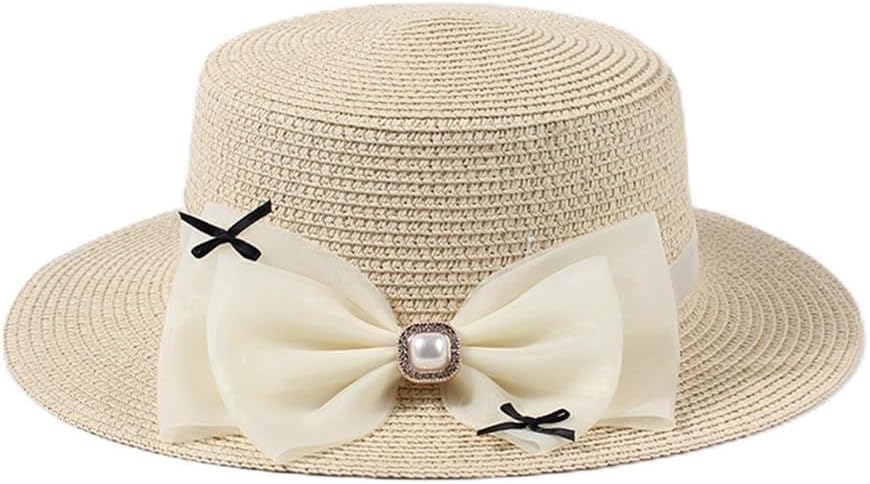 Tidal Sunshade Sunblock Beach Hat Temperament Large Brim Foldable Bow Fisherman
