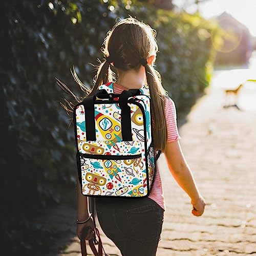 Sac à dos garçons robot multicolore réglable pour école maternelle